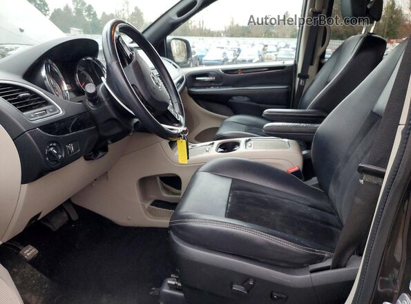 2C4RDGCG4JR216437 2018 DODGE GRAND Black Вид салону спереду