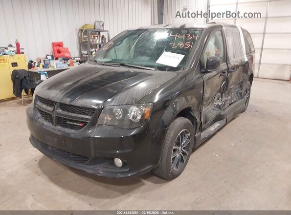 2C4RDGEG5JR147089 2018 DODGE GRAND CARAVAN Black Vista tres cuartos delantera izquierda
