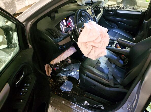 2C4RDGEG7GR329725 2016 DODGE GRAND Gray წინა პანელის ხედი