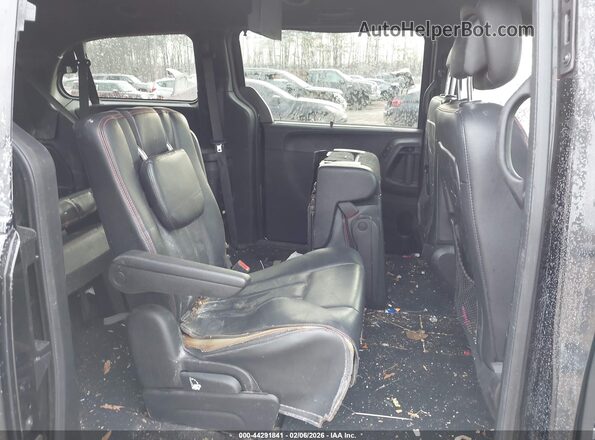 2C4RDGEG7JR324256 2018 DODGE GRAND CARAVAN Black Widok naklejki z numerem VIN