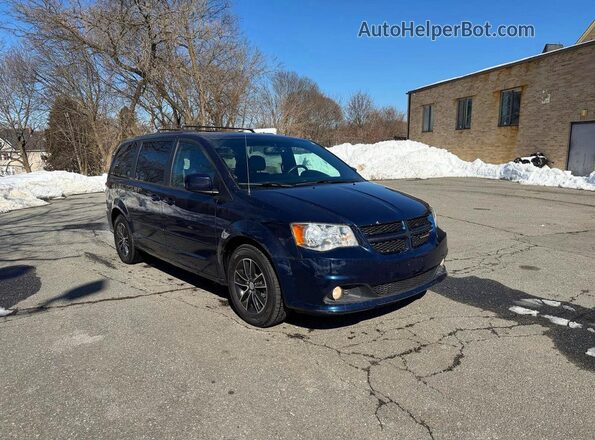 2C4RDGEGOHR792002 2017 DODGE GRAND Blue Trasero izquierdo