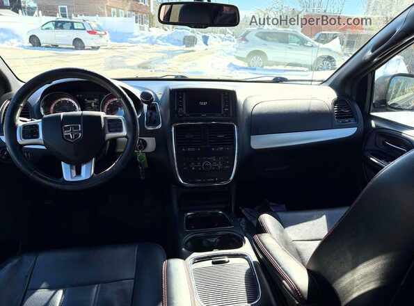 2C4RDGEGOHR792002 2017 DODGE GRAND Blue Vista de los asientos traseros