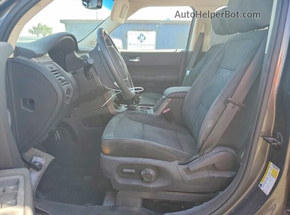 2FMGK5B85JBA16344 2018 FORD FLEX Серый Вид салона спереди