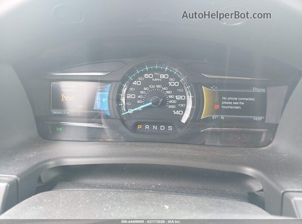 2FMGK5D85HBA00832 2017 FORD FLEX Silver Вид задніх сидінь