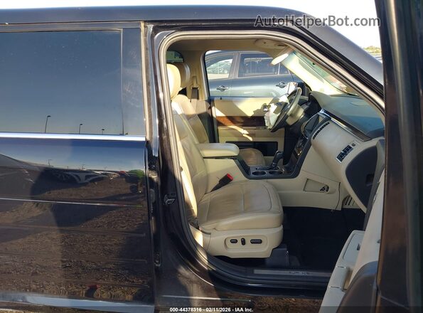 2FMGK5D85KBA32347 2019 FORD FLEX Black Вид салону спереду