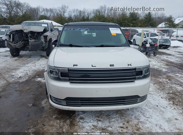 2FMHK6D89HBA02223 2017 FORD FLEX White Вид щитка приладів