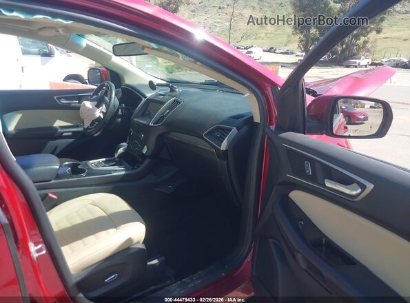 2FMPK3J91GBC11896 2016 FORD EDGE Red Front interior view