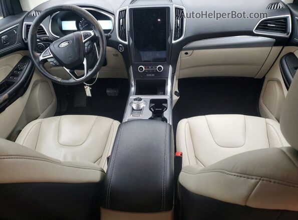 2FMPK3K91MBA53649 2021 FORD EDGE Silver Вид панелі приладів