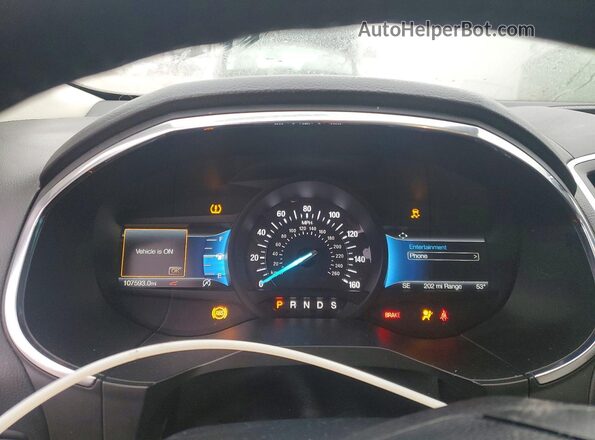 2FMPK3K91MBA53649 2021 FORD EDGE Silver Вид щитка приладів
