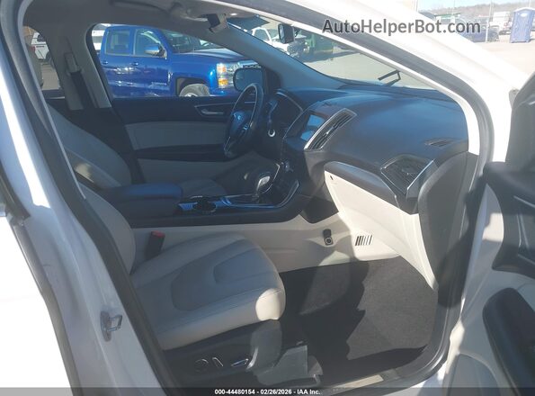 2FMPK3K96JBB10133 2018 FORD EDGE White წინა სალონის ხედი