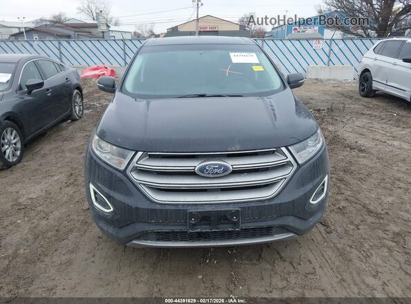 2FMPK4J80HBB82793 2017 FORD EDGE Black Widok zestawu wskaźników