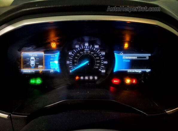 2FMPK4J90MBA34713 2021 FORD EDGE White ხელსაწყოთა პანელის ხედი