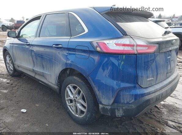 2FMPK4J90RBA14226 2024 FORD EDGE Blue Rear left