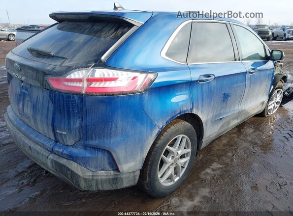 2FMPK4J90RBA14226 2024 FORD EDGE Blue Rear right