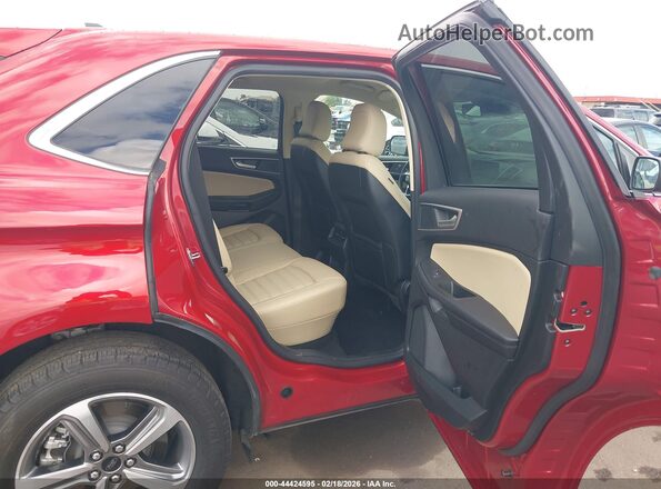 2FMPK4J96PBA15619 2023 FORD EDGE Red Vista de la etiqueta del VIN