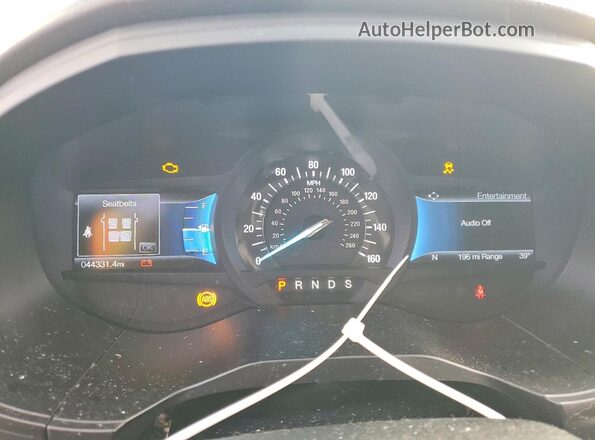 2FMPK4J97PBA40917 2023 FORD EDGE White Вид щитка приладів