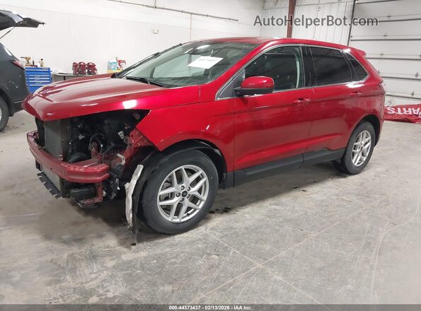2FMPK4J9XRBA47377 2024 FORD EDGE Red Առջևի ձախ երեք քառորդ տեսարան