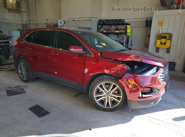 2FMPK4K93KBC01142 2019 FORD EDGE Red 