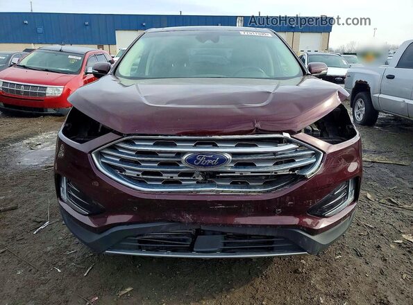 2FMPK4K94KBC60488 2019 FORD EDGE Maroon 