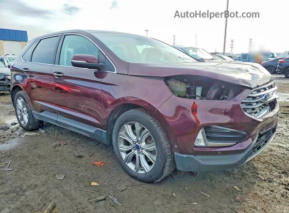 2FMPK4K94KBC60488 2019 FORD EDGE Maroon 