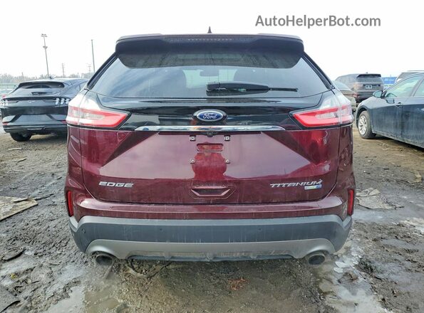2FMPK4K94KBC60488 2019 FORD EDGE Maroon 