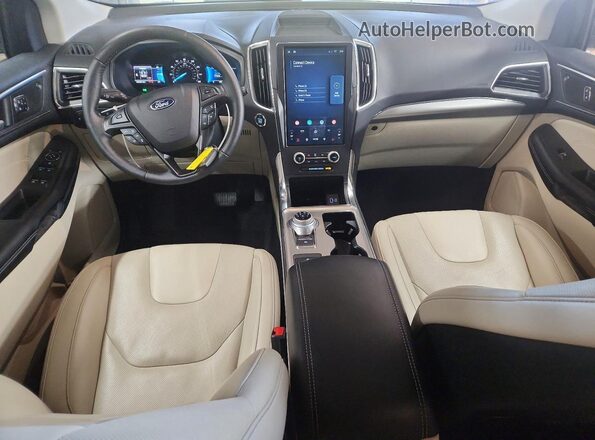 2FMPK4K94NBA61462 2022 FORD EDGE Silver Առջևի վահանակի տեսք