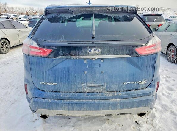 2FMPK4K98KBC65483 2019 FORD EDGE Blue 
