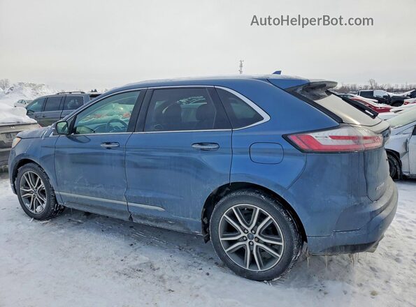 2FMPK4K98KBC65483 2019 FORD EDGE Blue 
