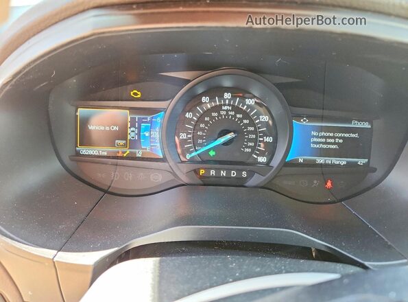 2FMPK4K98PBA49334 2023 FORD EDGE Gray Widok zestawu wskaźników