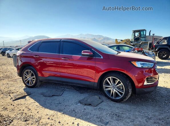 2FMPK4K99KBC09486 2019 FORD EDGE Red 