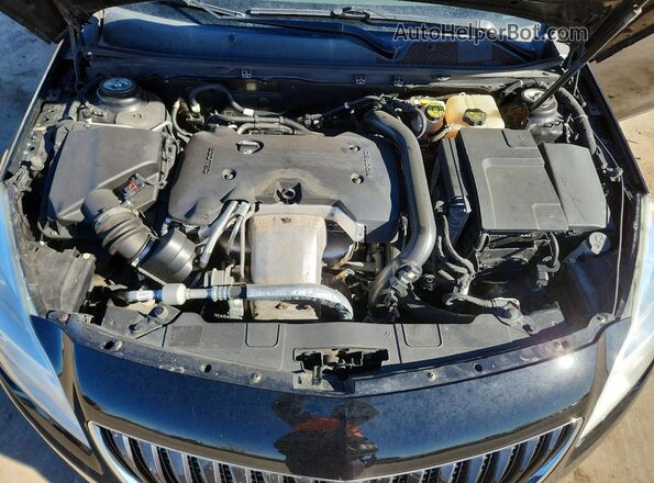 2G4GK5EXXG9111131 2016 BUICK REGAL Черный Вид задней части салона