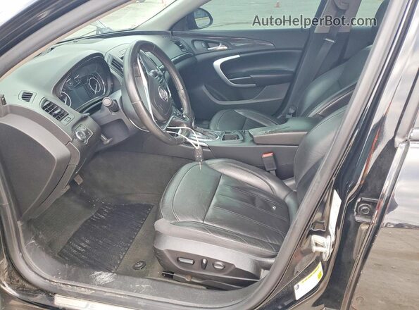 2G4GL5EX1H9129726 2017 BUICK REGAL Black Front interior view