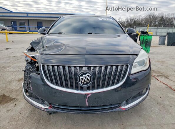 2G4GL5EX1H9129726 2017 BUICK REGAL Black Front view