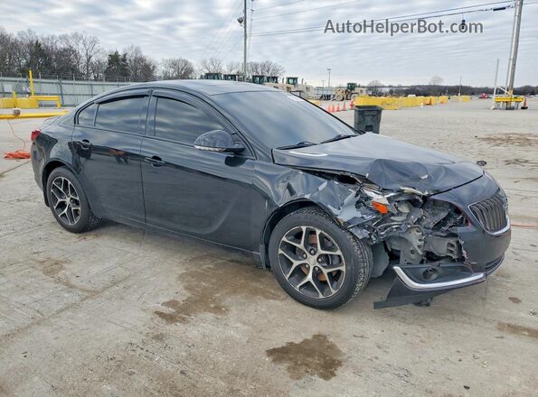 2G4GL5EX1H9129726 2017 BUICK REGAL Black Front right