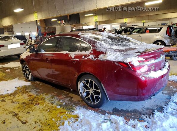 2G4GL5EX3H9117089 2017 BUICK REGAL Burgundy Trasero izquierdo