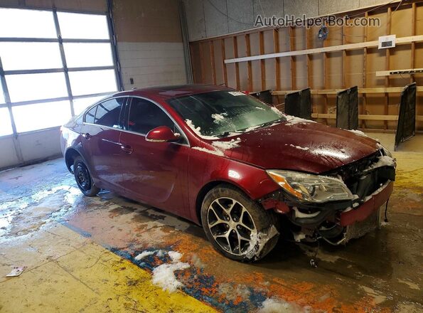 2G4GL5EX3H9117089 2017 BUICK REGAL Burgundy Delantero derecho
