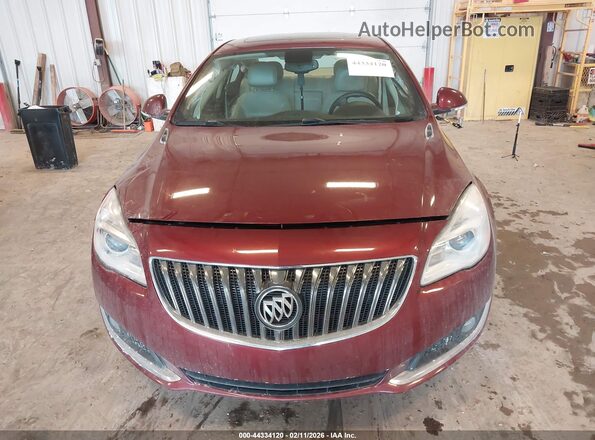 2G4GL5EX4H9129459 2017 BUICK REGAL Красный Вид щитка приборов
