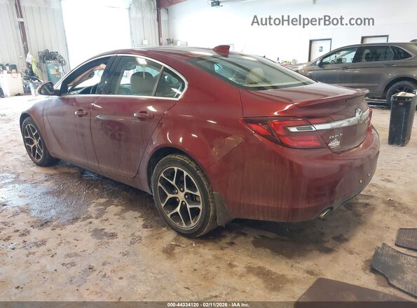 2G4GL5EX4H9129459 2017 BUICK REGAL Красный Задняя левая четверть