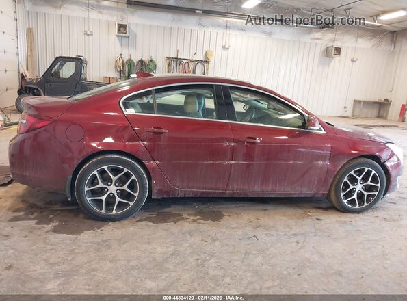 2G4GL5EX4H9129459 2017 BUICK REGAL Красный Вид задней части салона