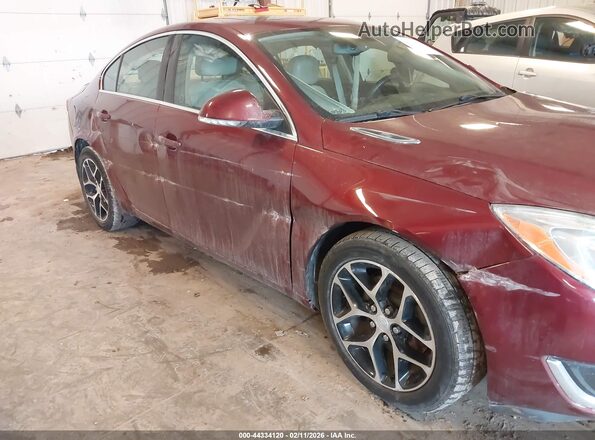 2G4GL5EX4H9129459 2017 BUICK REGAL Красный Вид спереди