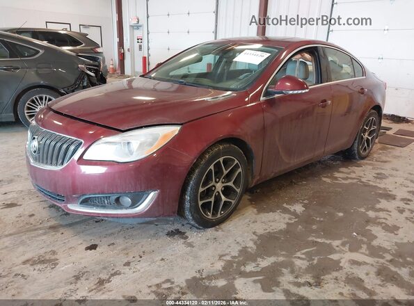 2G4GL5EX4H9129459 2017 BUICK REGAL Красный Передняя левая четверть