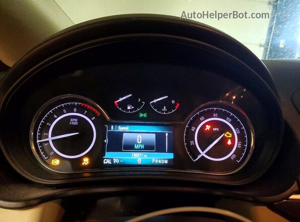 2G4GS5GX8G9107012 2016 BUICK REGAL Синий Вид щитка приборов