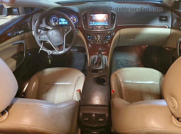 2G4GS5GX8G9107012 2016 BUICK REGAL Синий Вид панели приборов