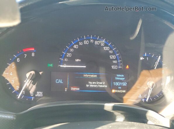2G61M5S34G9104099 2016 CADILLAC XTS Черный Вид щитка приборов