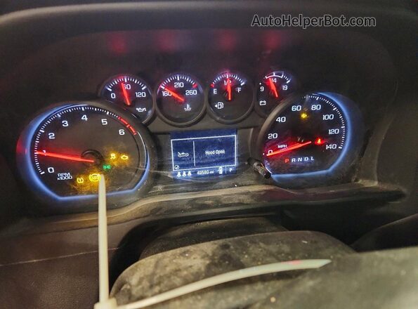2GC4YLE72R1135712 2024 CHEVROLET SILVERADO Белый Вид щитка приборов