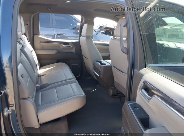 2GCUDGED1P1107759 2023 CHEVROLET SILVERADO Blue Vista de la etiqueta del VIN