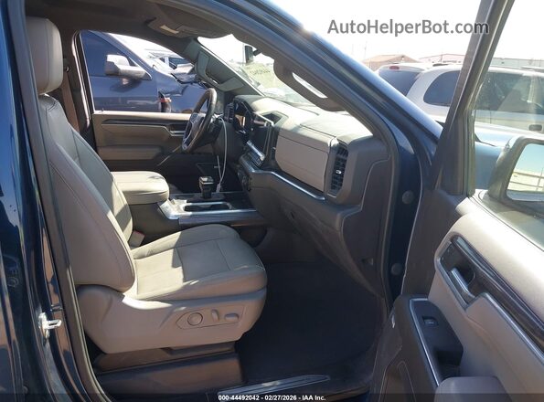 2GCUDGED1P1107759 2023 CHEVROLET SILVERADO Blue Vista interior delantera