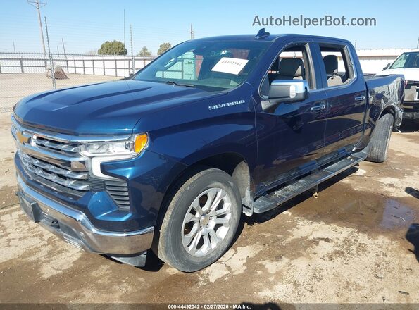 2GCUDGED1P1107759 2023 CHEVROLET SILVERADO Blue Vista tres cuartos delantera izquierda