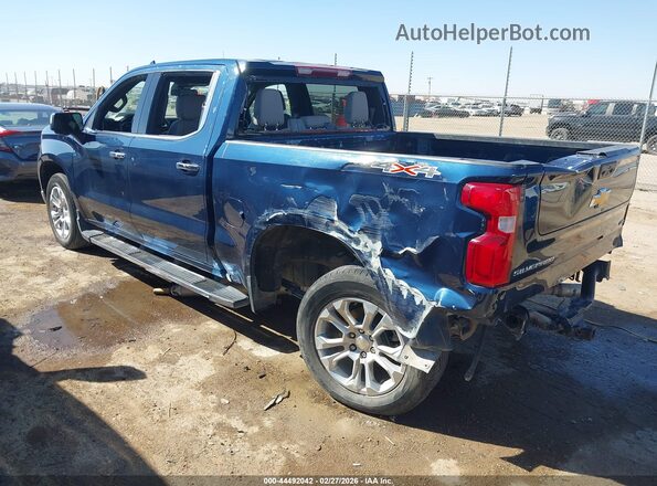 2GCUDGED1P1107759 2023 CHEVROLET SILVERADO Blue Trasero izquierdo