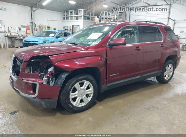 2GKALNEK8G6238543 2016 GMC TERRAIN Red Vista tres cuartos delantera izquierda